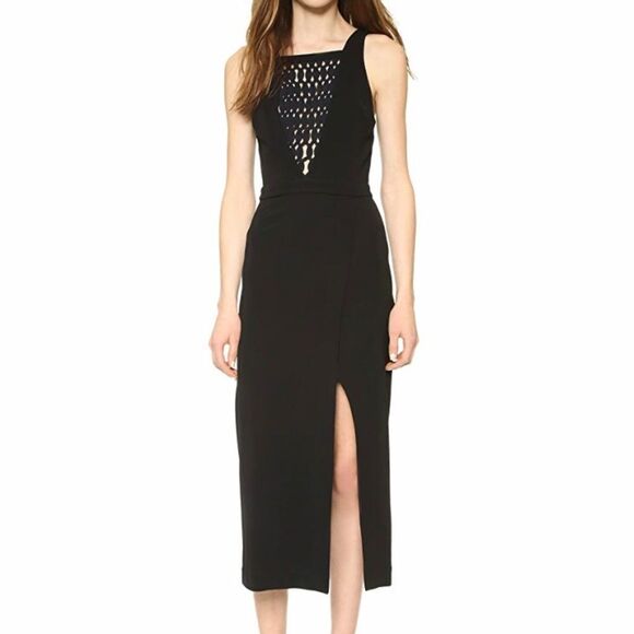 Dion Lee Lattice Lace Plunge Dress - Picture 7 of 16